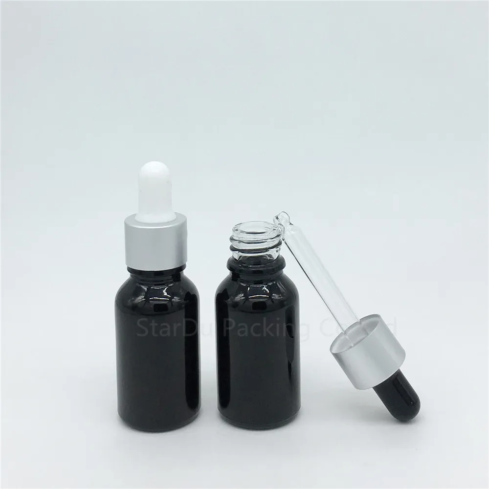 480pcs/lot 15ml Black Glass Essential Oil Bottle With Sub Silver Aluminum Ring dropper, 15cc Glass Perfume Bottle
480pcs/lot 15ml Black Glass Essential Oil Bottle With Sub Silver Aluminum Ring dropper, 15cc Glass Perfume Bottle