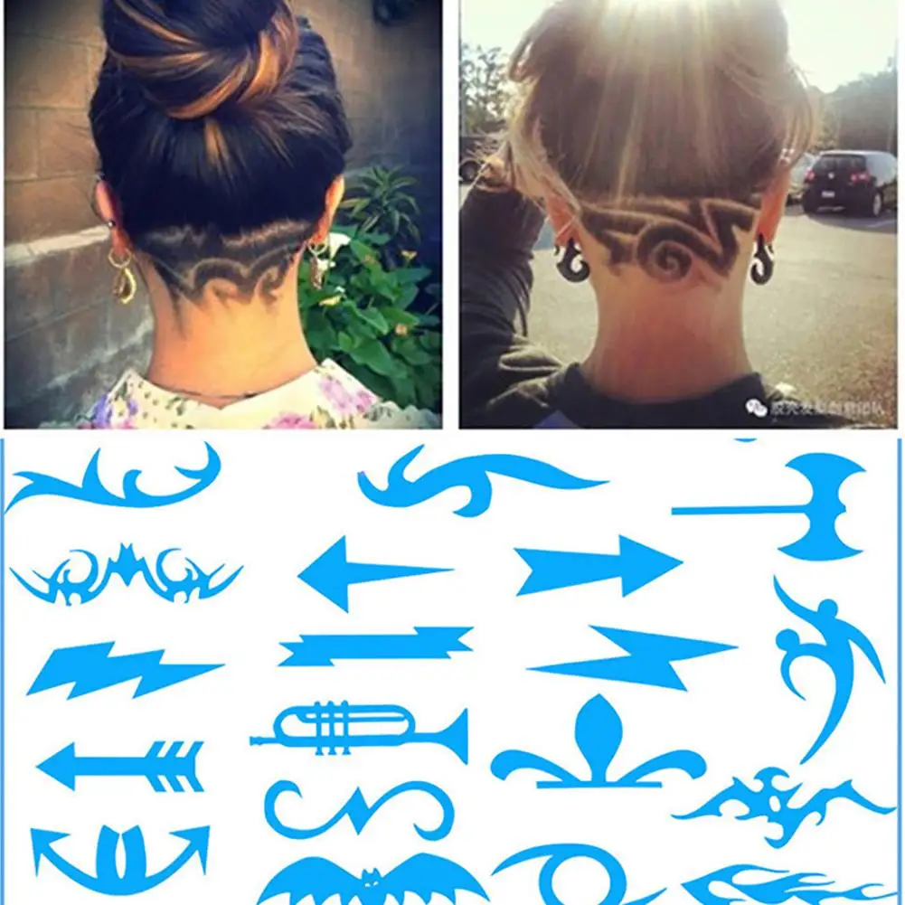 16Pcs/Pack Pro Hair Styling Tattoo Template Stencil DIY Hairdressing Model Trimmer Salon Barber Hair Template Mold Styling Tools
16Pcs/Pack Pro Hair Styling Tattoo Template Stencil DIY Hairdressing Model Trimmer Salon Barber Hair Template Mold Styling Tools
