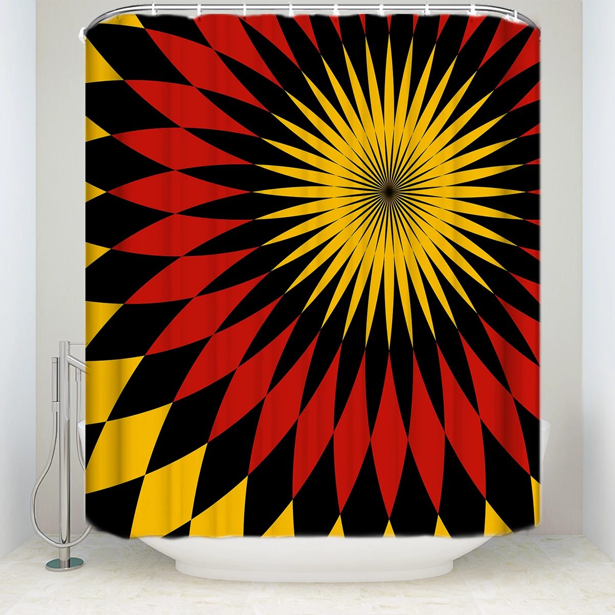 New Arrival Waterproof Ethnic Tribe Pattern Shower Curtain Polyester Fabric Red Black Yellow Bathroom Curtains for Home Decor
New Arrival Waterproof Ethnic Tribe Pattern Shower Curtain Polyester Fabric Red Black Yellow Bathroom Curtains for Home Decor