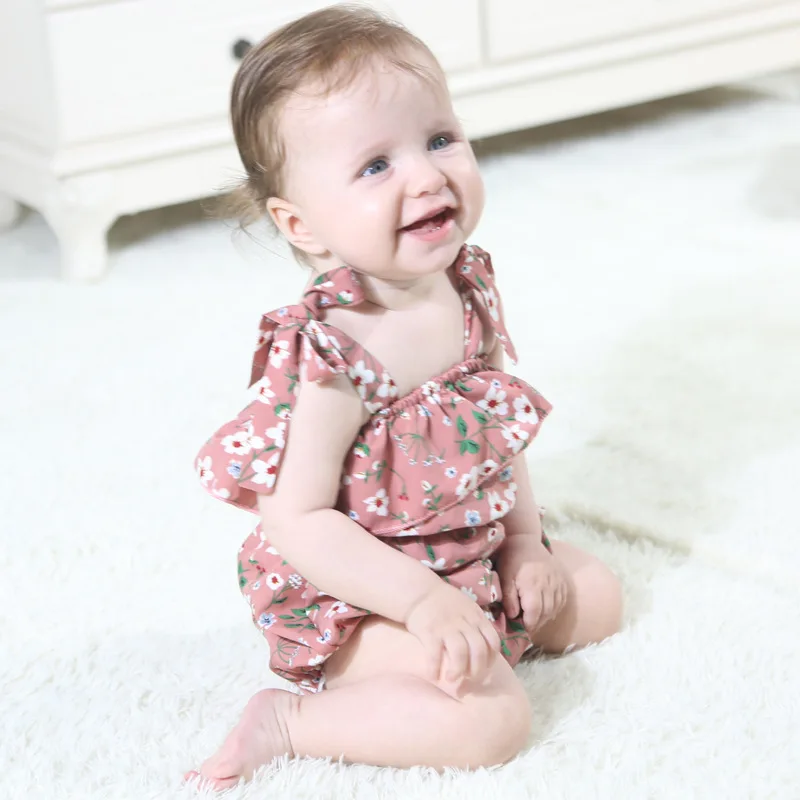 Baby Toddler Girls Western Print Flowers Suspender Rompers Summer Fashion Printed Infant Ins Romper Clothing
Baby Toddler Girls Western Print Flowers Suspender Rompers Summer Fashion Printed Infant Ins Romper Clothing