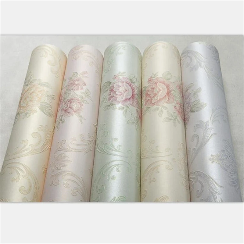 beibehang European pastoral big flower non-woven living room wallpaper Damascus hot big wall flocking wallpaper hotel
beibehang European pastoral big flower non-woven living room wallpaper Damascus hot big wall flocking wallpaper hotel