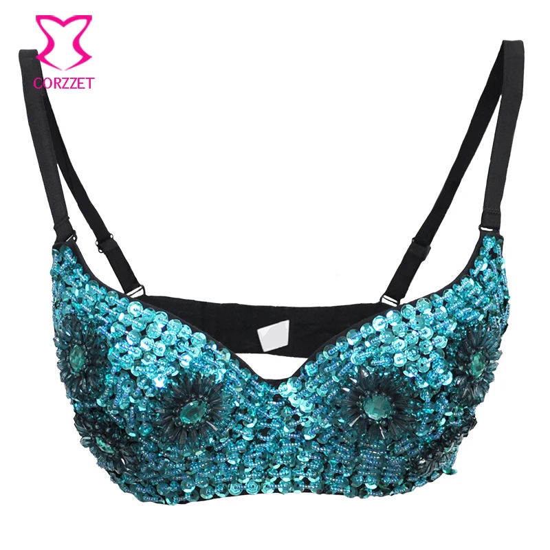 Ocean Blue Sunflower Beading Sequined Exotic Dancewear Clubwear Sexy Bra Push Up Bralette Top Plus Size Bras For Women Brassiere
Ocean Blue Sunflower Beading Sequined Exotic Dancewear Clubwear Sexy Bra Push Up Bralette Top Plus Size Bras For Women Brassiere