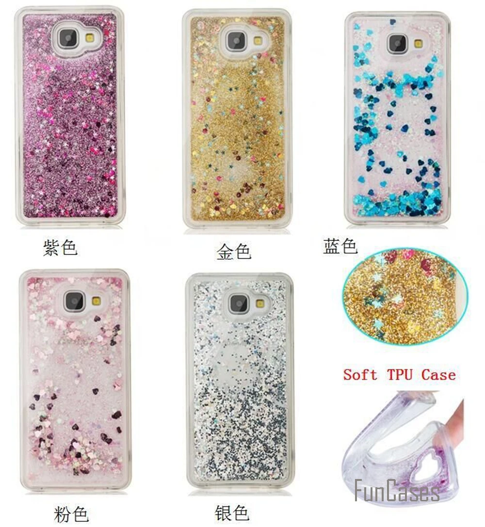 Coque Bling любящих сердец и звездочек для Мягкий ТПУ зыбучий песок чехол телефона