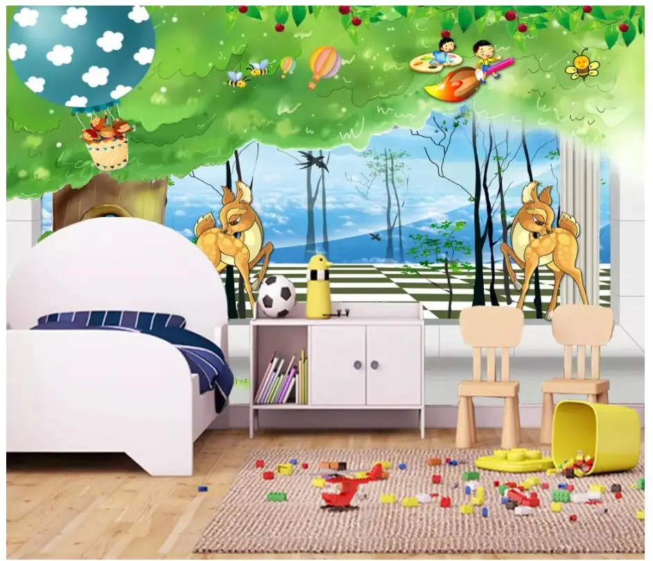 Custom photo wallpaper for walls 3 d murals wallpaper cartoon mural beautiful tree children's room kids room decorative painting
Custom photo wallpaper for walls 3 d murals wallpaper cartoon mural beautiful tree children's room kids room decorative painting