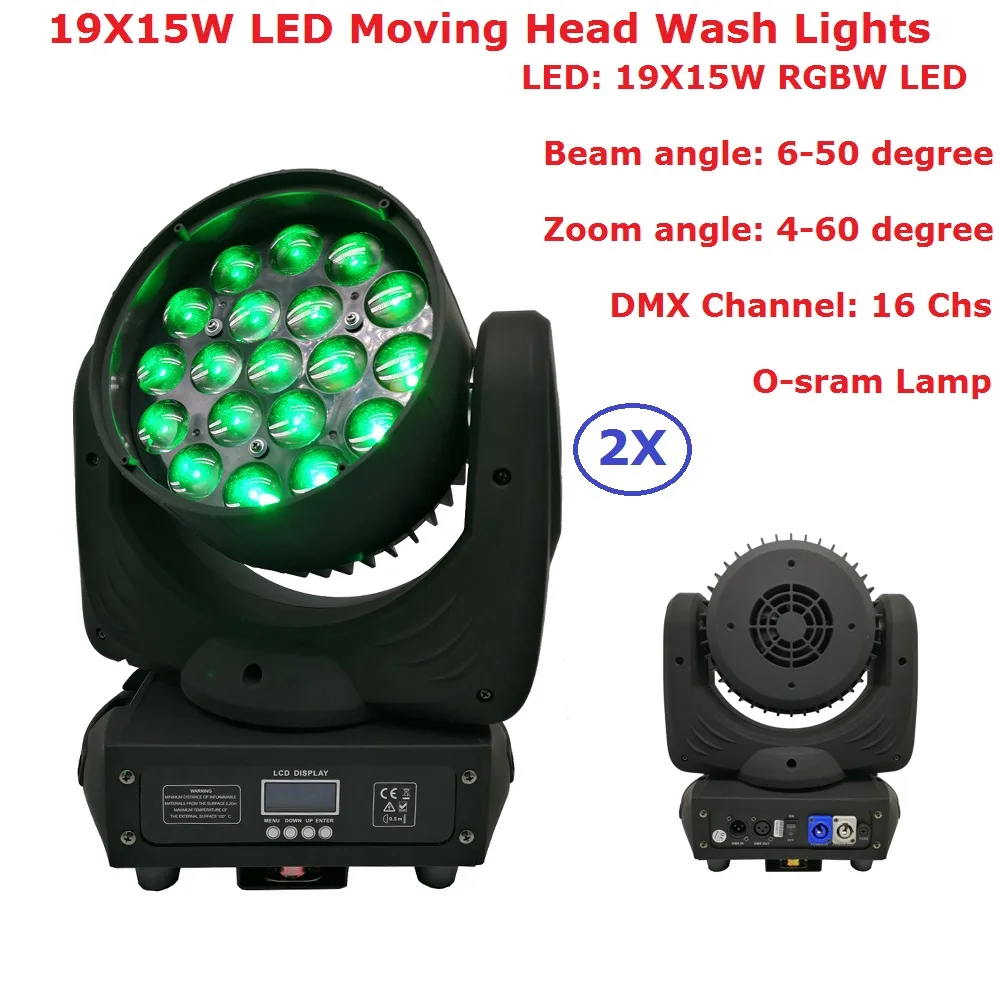2Pcs/Lot Carton Package 19X15W LED Moving Head Disko Projector Zoom RGBW 4IN1 LED DMX DJ Beam Wash Stage Effect Party Lights
2Pcs/Lot Carton Package 19X15W LED Moving Head Disko Projector Zoom RGBW 4IN1 LED DMX DJ Beam Wash Stage Effect Party Lights