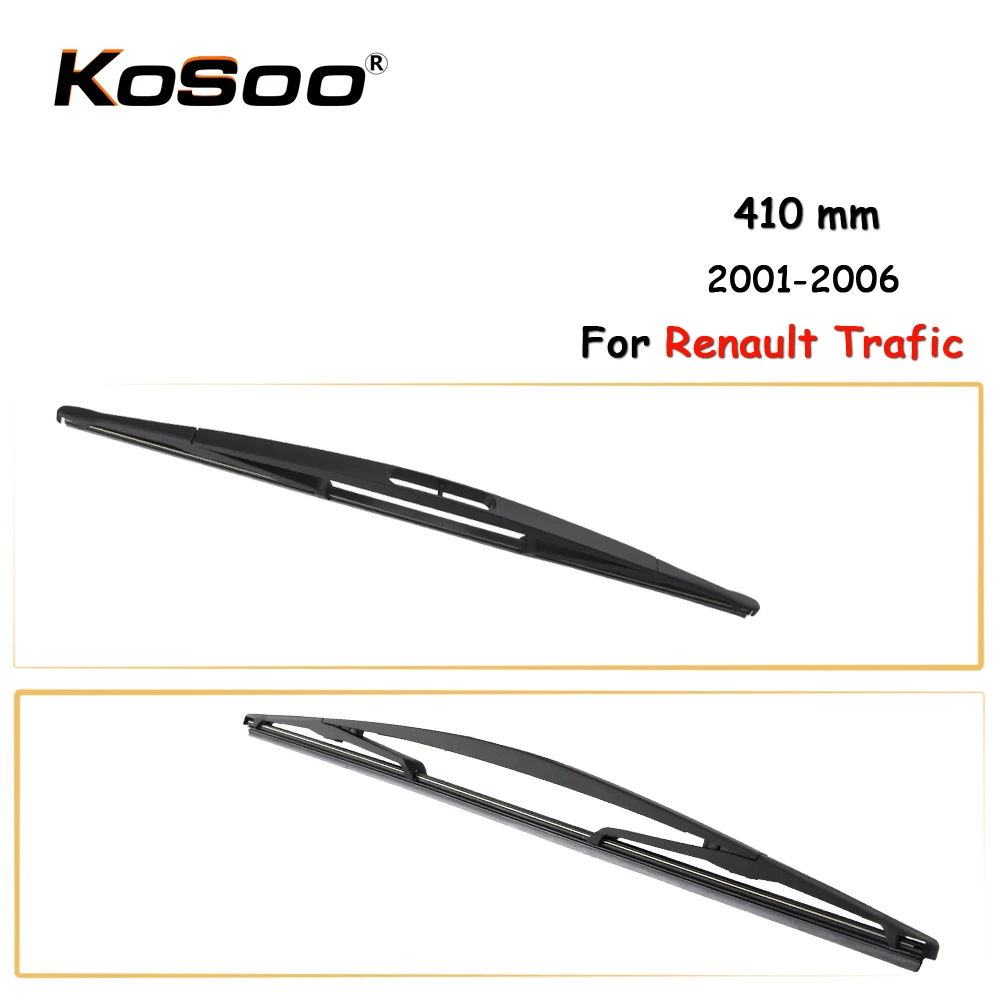 KOSOO Auto Rear Car Wiper Blade For Renault Trafic,410 mm 2001-2006 Rear Window Windshield Wiper Blades Arm,Car Accessories
KOSOO Auto Rear Car Wiper Blade For Renault Trafic,410 mm 2001-2006 Rear Window Windshield Wiper Blades Arm,Car Accessories