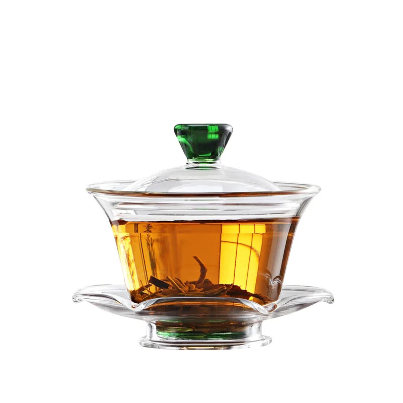 150 Ml Brief Transparent Glass Tea Bowls with Lid Saucer Kit Office Make Tea Teaware Handmade Gaiwan Heat-resistant Teapot Gifts
150 Ml Brief Transparent Glass Tea Bowls with Lid Saucer Kit Office Make Tea Teaware Handmade Gaiwan Heat-resistant Teapot Gifts
