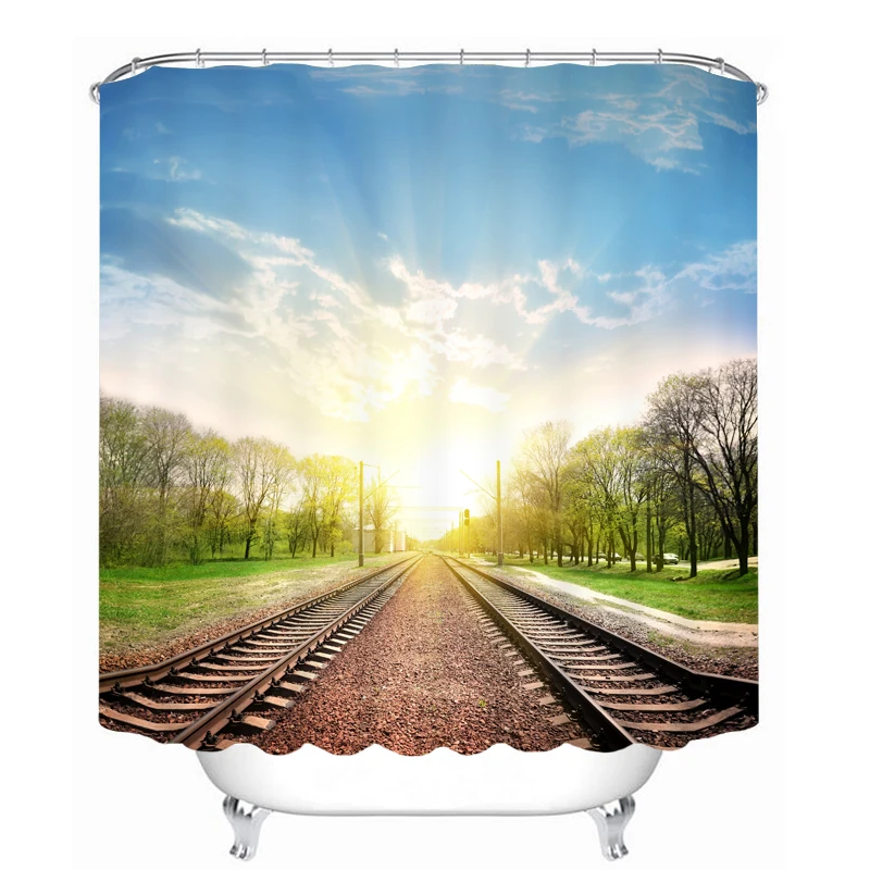 Продукты для ванной комнаты печатные полиэфирные шторы для ванной или душа занавеска железная дорога
Продукты для ванной комнаты печатные полиэфирные шторы для ванной или душа занавеска железная дорога