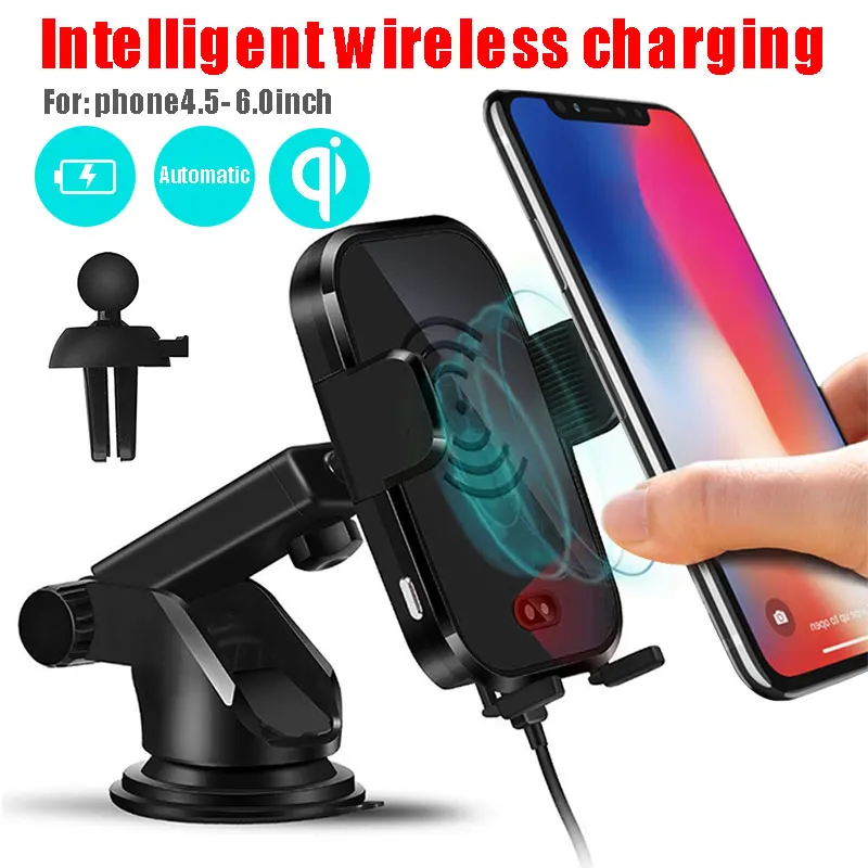Fast Car Wireless Charger For iPhone X XS Max Intelligent Infrared Sensor Wirless Charging For Sumsung Car Phone Holder
Fast Car Wireless Charger For iPhone X XS Max Intelligent Infrared Sensor Wirless Charging For Sumsung Car Phone Holder