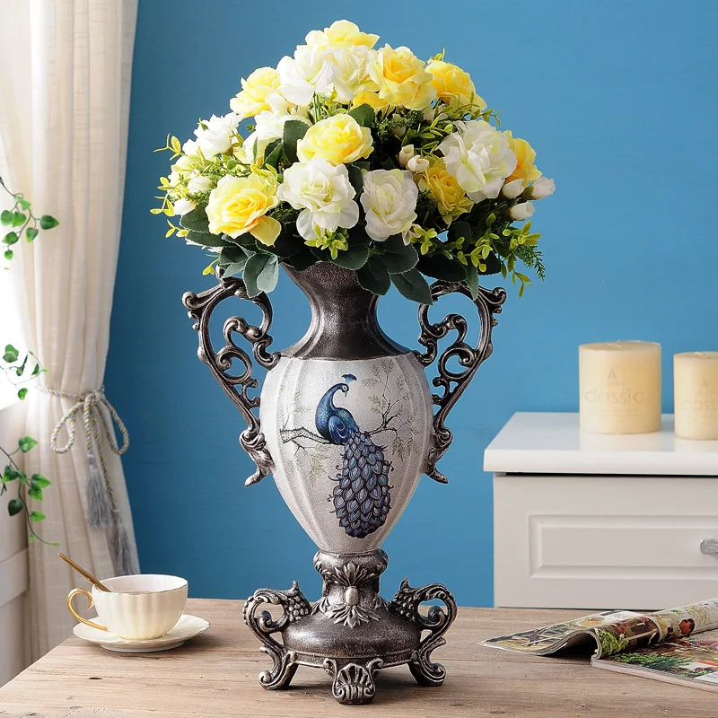 European-style big-eared vase TV cabinet display living room American-style retro village christmas decoration arranger reloc
European-style big-eared vase TV cabinet display living room American-style retro village christmas decoration arranger reloc