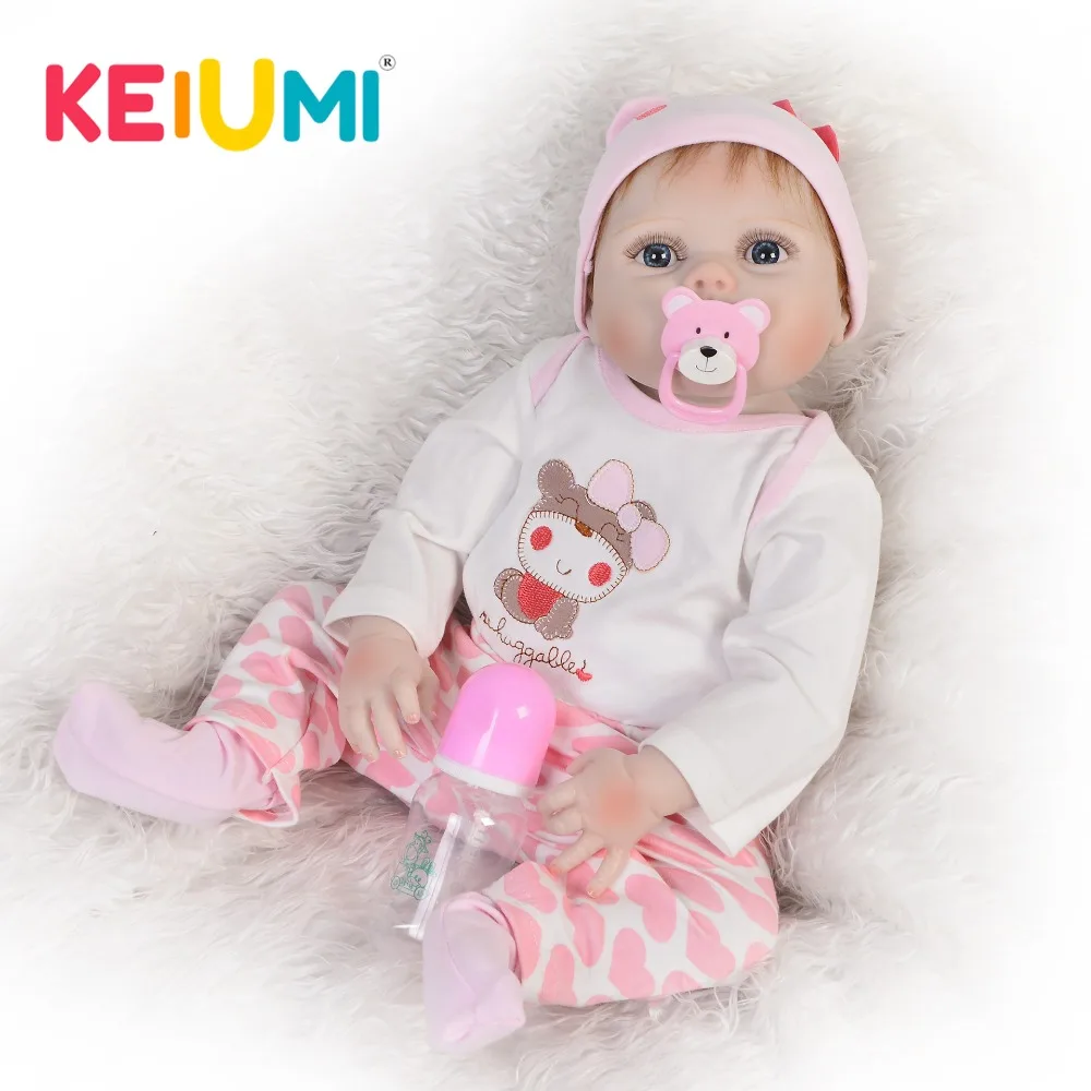 KEIUMI Adorable 23Inch Reborn Baby Girl 57 cm Full Silicone Reborn Dolls Babies Washable Bebe Doll Toys For Kids Birthday Gifts
KEIUMI Adorable 23Inch Reborn Baby Girl 57 cm Full Silicone Reborn Dolls Babies Washable Bebe Doll Toys For Kids Birthday Gifts