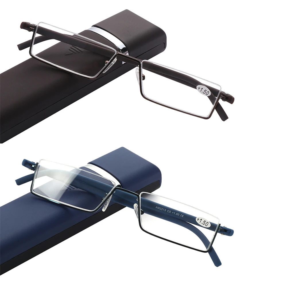 1Pc Hot Ultralight With Case Reading Glasses Woman Man Portable Flexible Vision Care TR90 Half Frame Semi Rimless Reader Glasses
1Pc Hot Ultralight With Case Reading Glasses Woman Man Portable Flexible Vision Care TR90 Half Frame Semi Rimless Reader Glasses