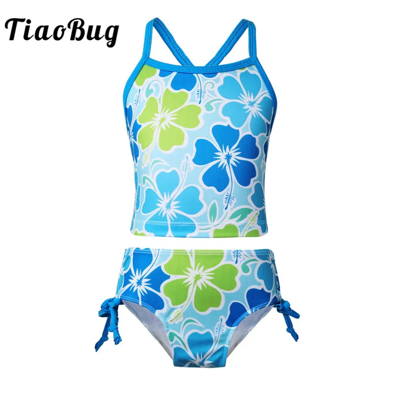 TiaoBug Kids Teens Floral Printed Tankini Swimsuit Swimwear Bathing Suit Girls Swim Tops with Briefs Bottom Bikini Set Beachwear
TiaoBug Kids Teens Floral Printed Tankini Swimsuit Swimwear Bathing Suit Girls Swim Tops with Briefs Bottom Bikini Set Beachwear