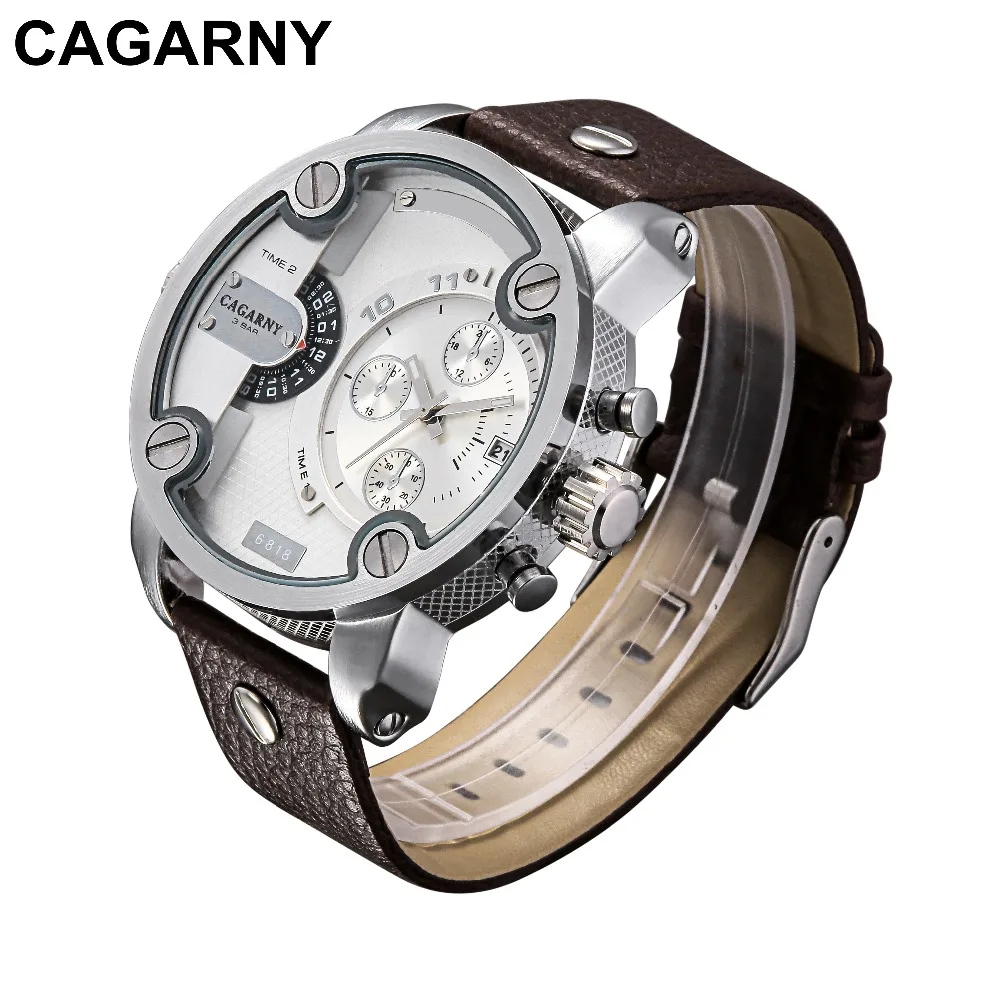 Relogio Masculino Luxury Brand CAGARNY Men Watches Military Leather Quartz Watch Reloj Hombre Big dial Male Clock Sports Watch
Relogio Masculino Luxury Brand CAGARNY Men Watches Military Leather Quartz Watch Reloj Hombre Big dial Male Clock Sports Watch