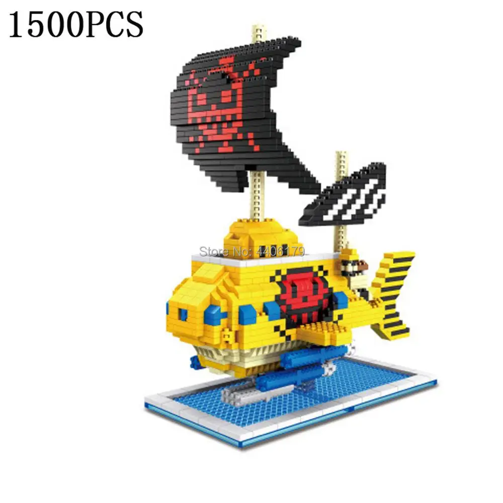 hot Lepining creators one-piece pirate ship THOUSAND SUNNY Going Merry nine snake Submarine micro diamond building blocks toys
hot Lepining creators one-piece pirate ship THOUSAND SUNNY Going Merry nine snake Submarine micro diamond building blocks toys