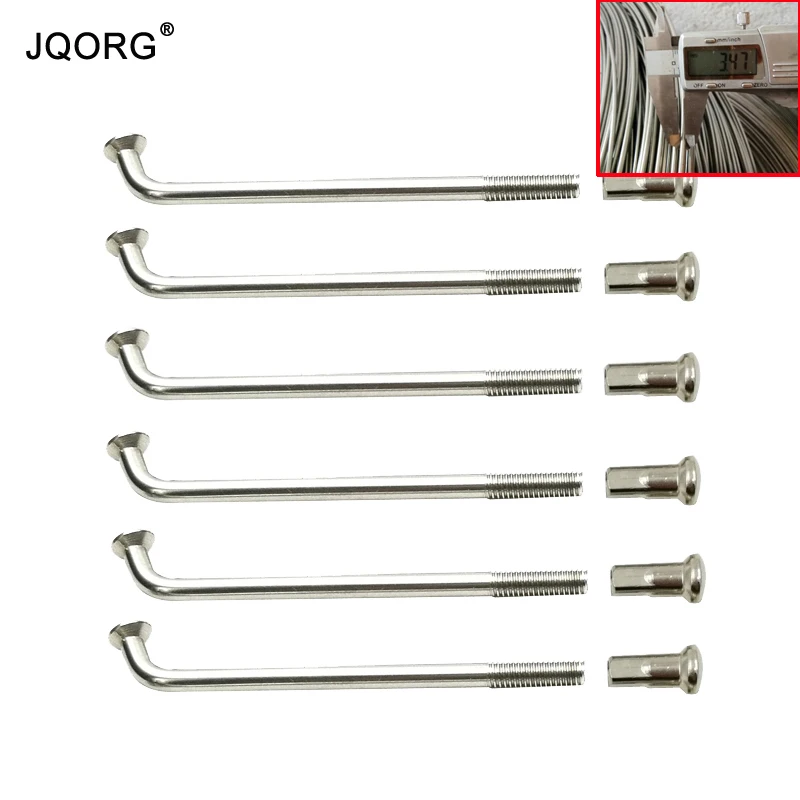 JQORG Motorcycle Spokes Diameter 3.5mm Material 304 Stainless Steel Electric Motorcycle Spokes J-BEND Equal Diameter Hub Spokes
JQORG Motorcycle Spokes Diameter 3.5mm Material 304 Stainless Steel Electric Motorcycle Spokes J-BEND Equal Diameter Hub Spokes
