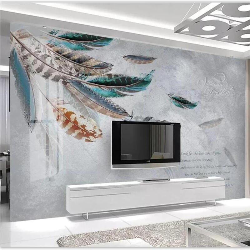 beibehang Custom wallpaper large upscale Nordic plant leaf feather modern minimalist marbled TV background papel de parede 3d
beibehang Custom wallpaper large upscale Nordic plant leaf feather modern minimalist marbled TV background papel de parede 3d