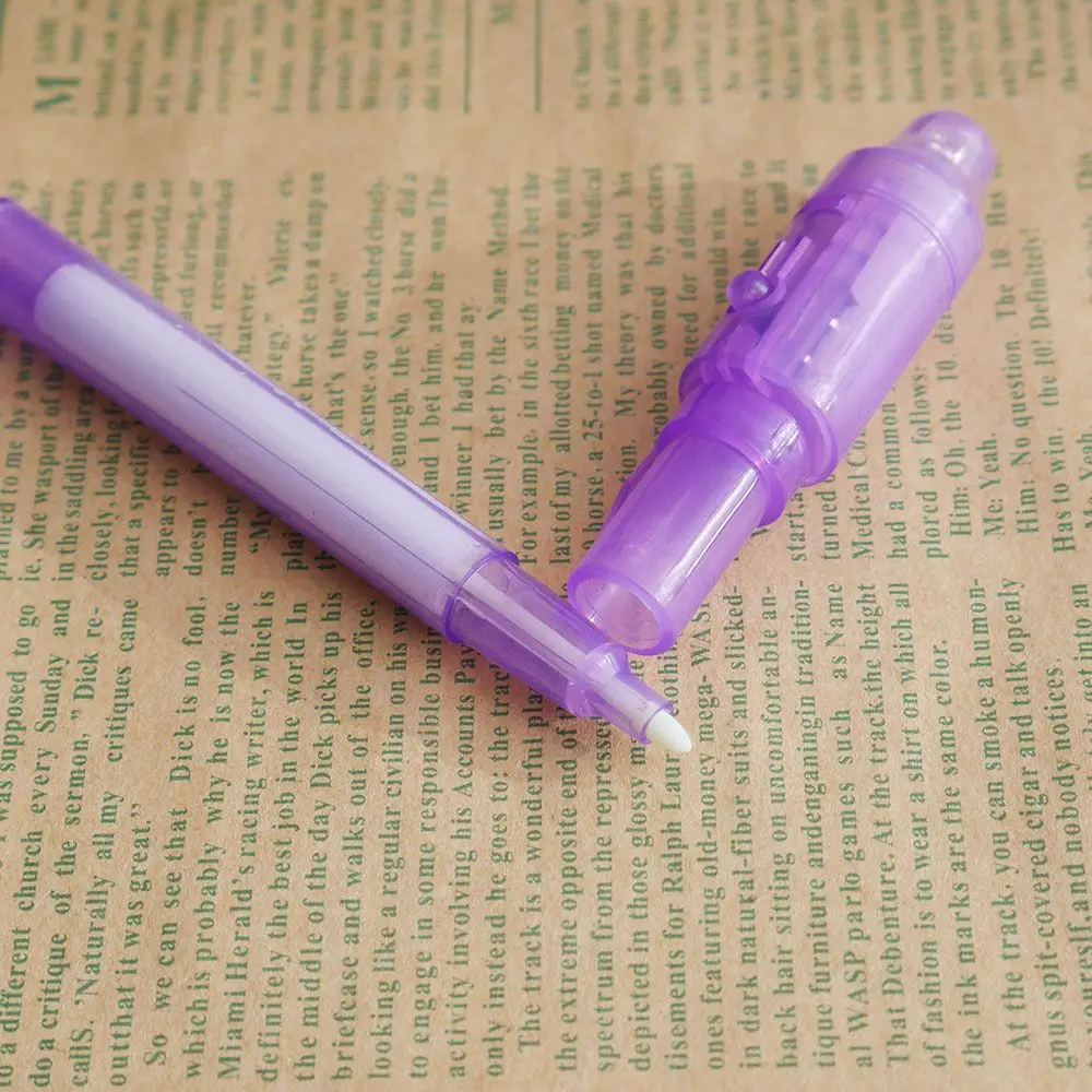 Purple Highlighter Markers Pen 2 In 1 UV Light Combo Secret Message Write Invisible Ink Pen Marker School Office Supply
Purple Highlighter Markers Pen 2 In 1 UV Light Combo Secret Message Write Invisible Ink Pen Marker School Office Supply