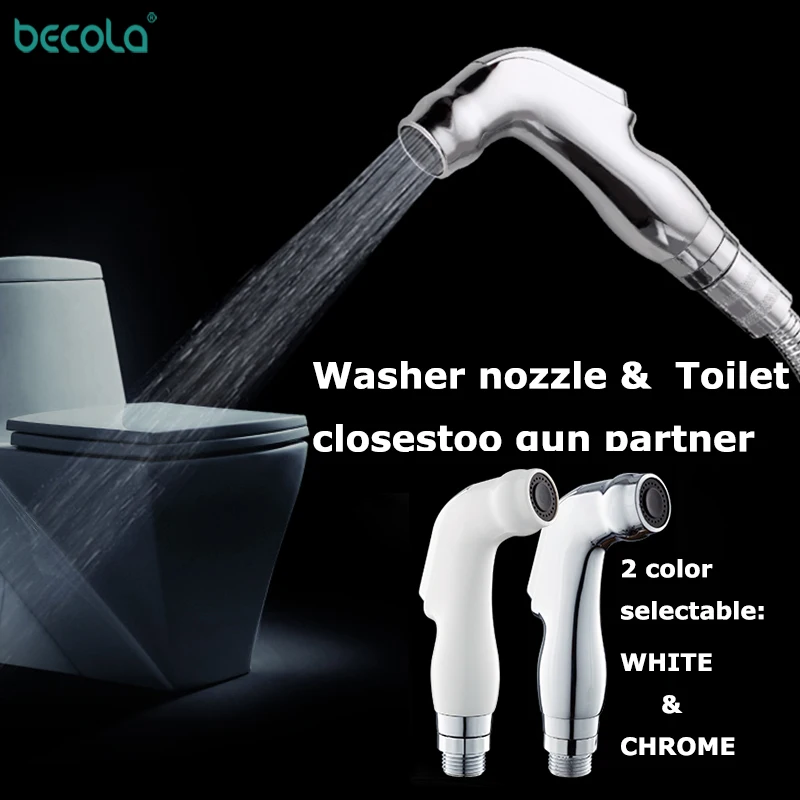 BECOLA Bidet Faucets ABS Bathroom shower tap bidet toilet sprayer Bidet toilet washer mixer muslim shower head Spray Nozzle
BECOLA Bidet Faucets ABS Bathroom shower tap bidet toilet sprayer Bidet toilet washer mixer muslim shower head Spray Nozzle