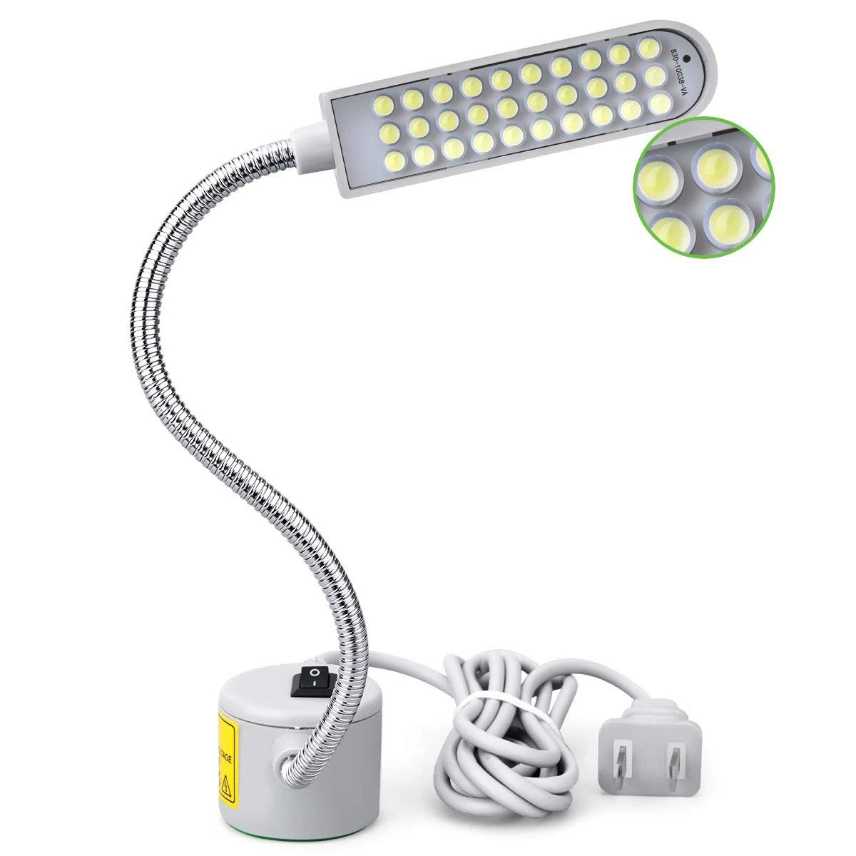 Led Lamp for Sewing Machine Portable Light 2W 30LED Magnetic Mounting Base Gooseneck Lighting for Drill Press Lathe US/EU Plug
Led Lamp for Sewing Machine Portable Light 2W 30LED Magnetic Mounting Base Gooseneck Lighting for Drill Press Lathe US/EU Plug