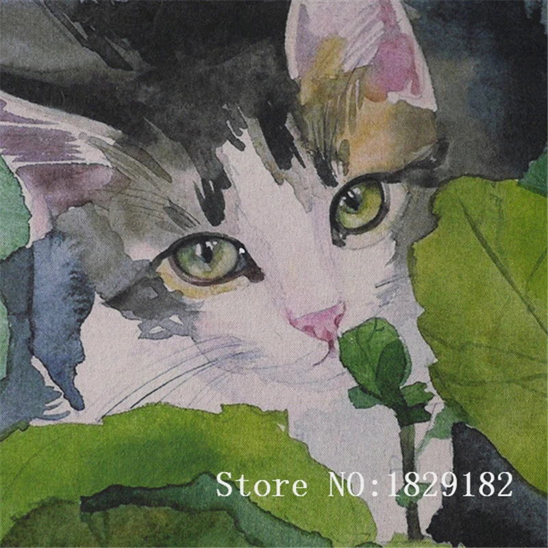 High quality 30*40cm Green Leaves Cat Hand Dyed Cotton Linen Fabric For Diy Sewing Patchwork Cloth Hand Bags Decorative Painting
High quality 30*40cm Green Leaves Cat Hand Dyed Cotton Linen Fabric For Diy Sewing Patchwork Cloth Hand Bags Decorative Painting
