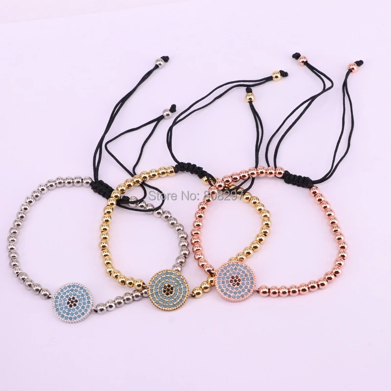 10Pcs Fashion Jewelry Round Shape Micro Pave CZ Charm Braiding Macrame Bracelets & Bangles
10Pcs Fashion Jewelry Round Shape Micro Pave CZ Charm Braiding Macrame Bracelets & Bangles