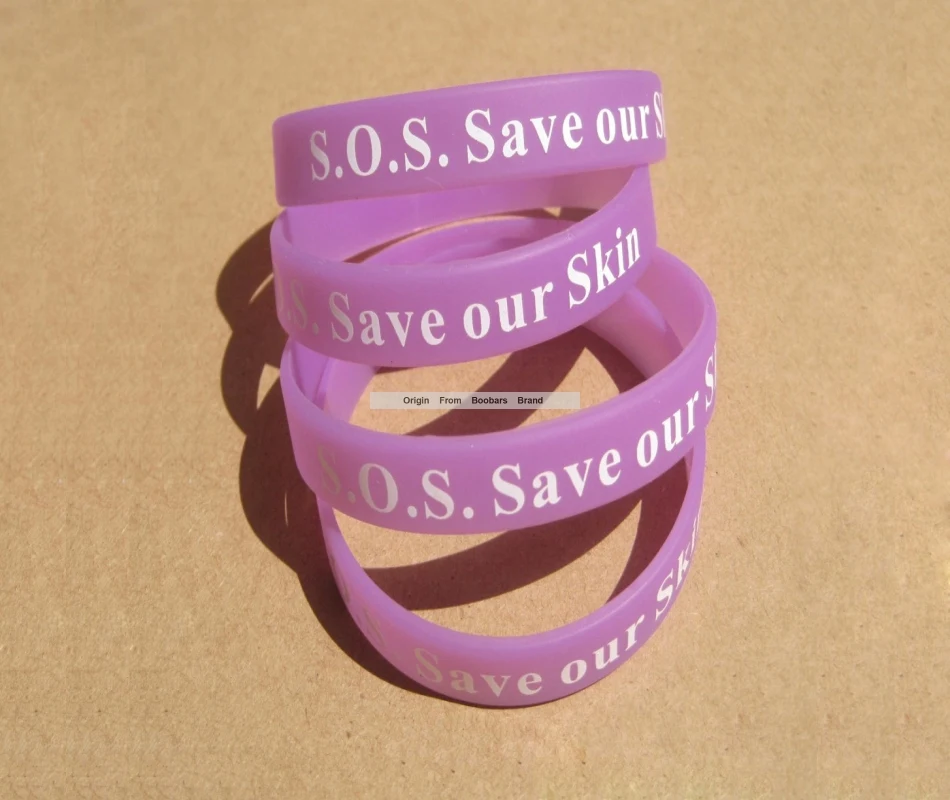 50pcs/lot Purple SOS Survival ID Recure Print Gift Promotion Wristbands Custom Logo Text Print Awareness Bracelet
50pcs/lot Purple SOS Survival ID Recure Print Gift Promotion Wristbands Custom Logo Text Print Awareness Bracelet