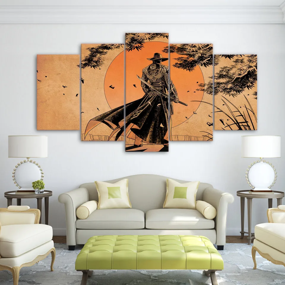 Modular Canvas Pictures HD Printed Wall Art Frame 5 Panels Ancient Samurai Moon Scenery Painting Living Room Home Decor Poster
Modular Canvas Pictures HD Printed Wall Art Frame 5 Panels Ancient Samurai Moon Scenery Painting Living Room Home Decor Poster