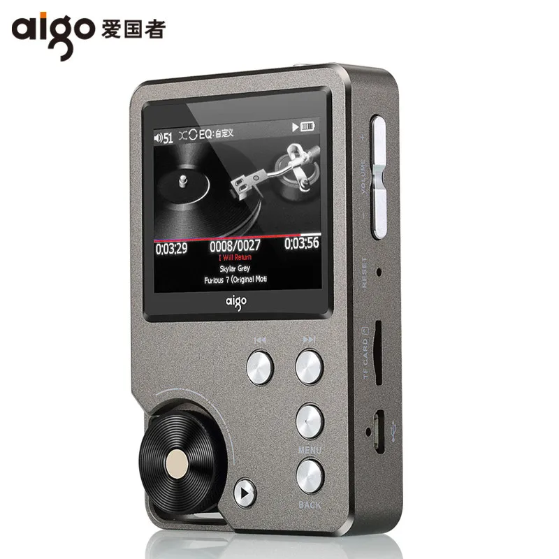 AIGO MP3 105 плеер Loseless HIFI мини с tft экраном Hi res Flac высокого качества DSD 64 DAC WM8965