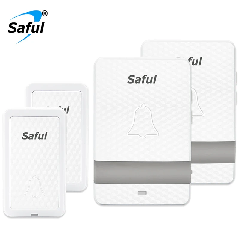 Saful Self-powered Door bell EU/US/UK/AU Plug No Battery Waterproof Wireless Doorbell 28 Ringtons 150M Range Electric Home Ring
Saful Self-powered Door bell EU/US/UK/AU Plug No Battery Waterproof Wireless Doorbell 28 Ringtons 150M Range Electric Home Ring