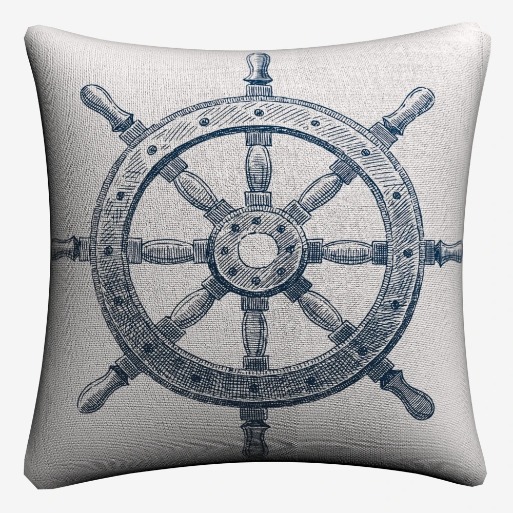 Nautical Hope Simple Quote Style Decorative Linen Cushion Cover For Sofa Chair 45x45cm Throw Pillow Case Home Decor | Дом и сад