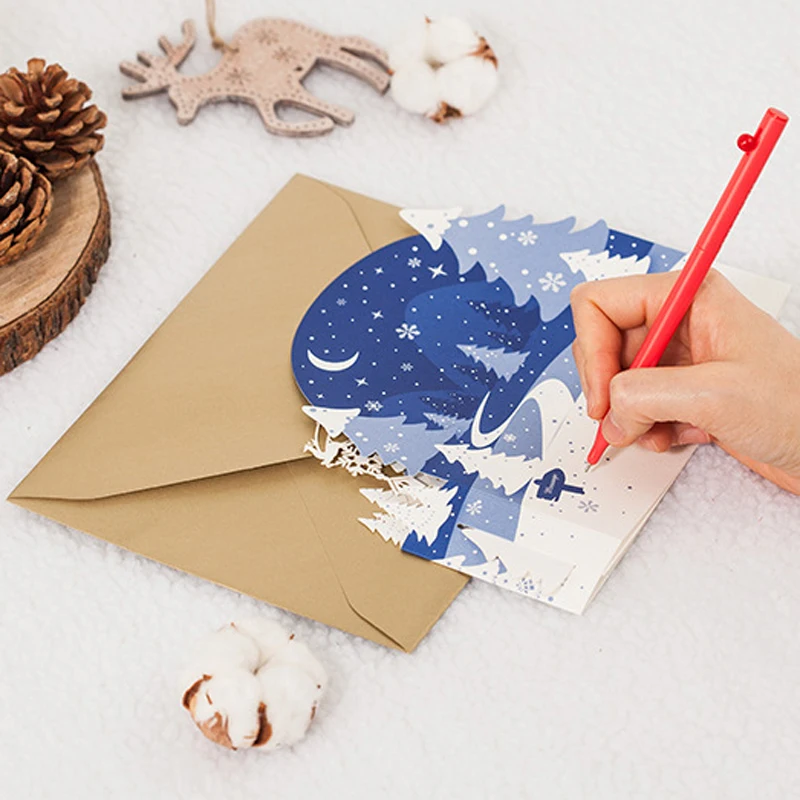 (5 pieces/lot) 3D Pop-up Christmas Tree Greeting Cards High Quality Starry Sky Navy Blue Red Postcard 3d Xmas Gift Card C9010
(5 pieces/lot) 3D Pop-up Christmas Tree Greeting Cards High Quality Starry Sky Navy Blue Red Postcard 3d Xmas Gift Card C9010