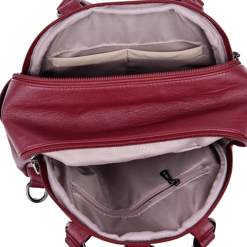 New Fashion Woman Backpack Leather Brands Female Backpacks High Quality Schoolbag Back pack Elegant Mochilas Escolar Feminina
New Fashion Woman Backpack Leather Brands Female Backpacks High Quality Schoolbag Back pack Elegant Mochilas Escolar Feminina