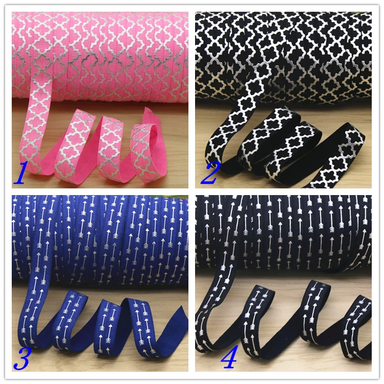 5/8'' Free shipping arrow quatrefoil silver foil printed Fold Elastic FOE headband headwear hairband decoration OEM D439
5/8'' Free shipping arrow quatrefoil silver foil printed Fold Elastic FOE headband headwear hairband decoration OEM D439