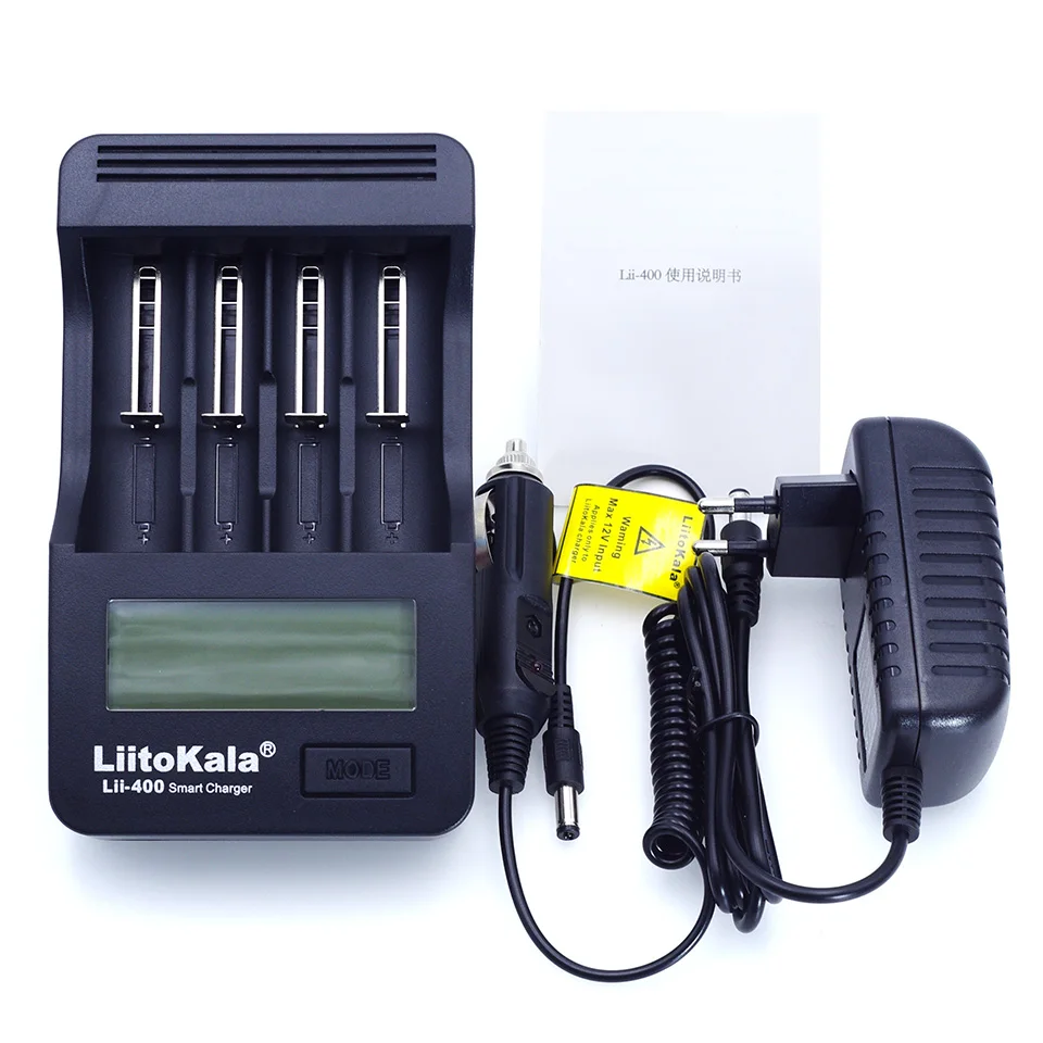 Liitokala lii-400 LCD 18650 26650 18350 16340 10440 14500 18500 3.7V lithium battery NiMH 1.2V AA / AAA battery charger
Liitokala lii-400 LCD 18650 26650 18350 16340 10440 14500 18500 3.7V lithium battery NiMH 1.2V AA / AAA battery charger