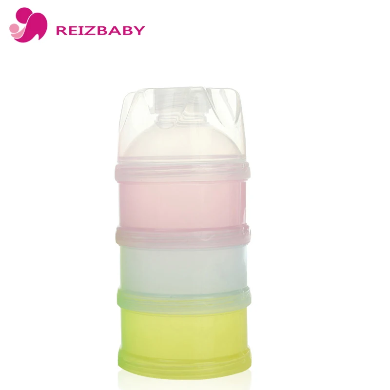 REIZBABY 3 слоя коробка для сухого молока Красочные Съемный еда контейнер конфеты