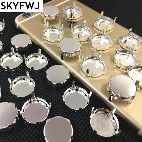 Silver Color Closed Back Metal Claw Setting for Round Crystal Rhinestone 4Holes or 8Holes 8mm 10mm 12mm 14mm 16mm 18mm 27mm
Silver Color Closed Back Metal Claw Setting for Round Crystal Rhinestone 4Holes or 8Holes 8mm 10mm 12mm 14mm 16mm 18mm 27mm