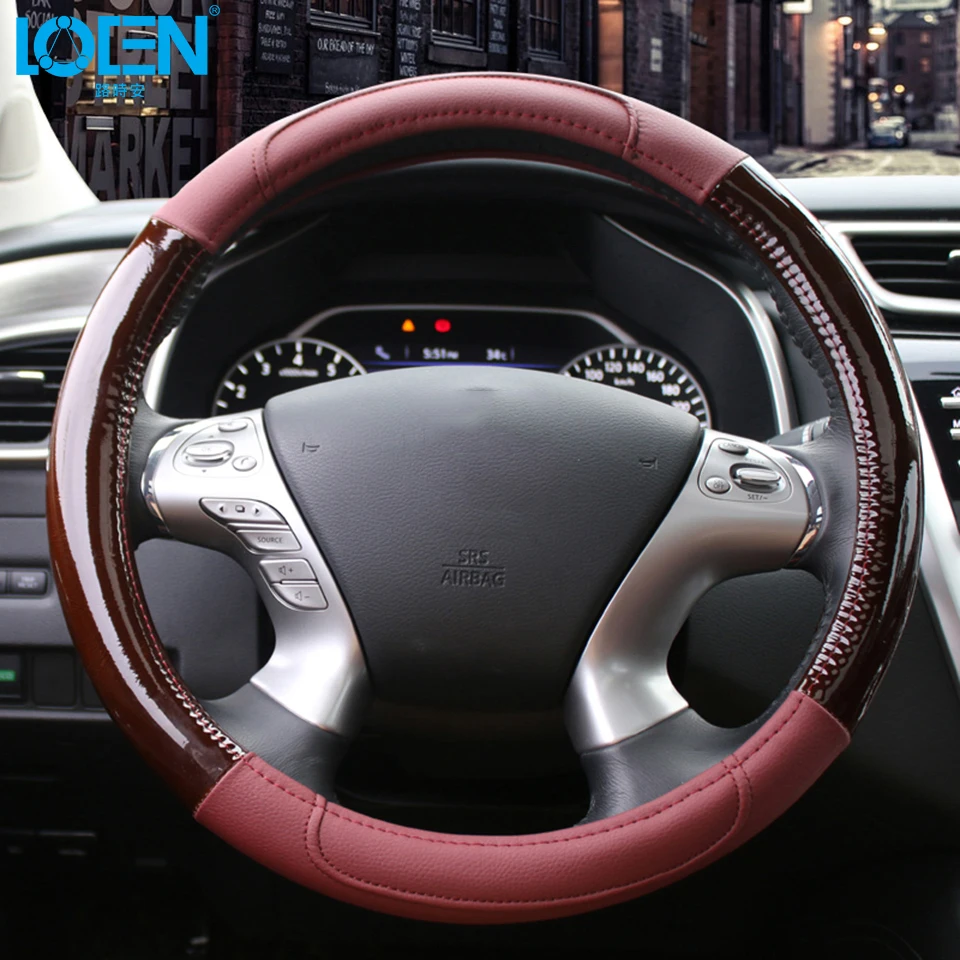 Universal High Quality Leather Car Steering Wheel Cover Anti-Slip Holder Protector 38CM Interior Accessories Auto Supplies
Universal High Quality Leather Car Steering Wheel Cover Anti-Slip Holder Protector 38CM Interior Accessories Auto Supplies