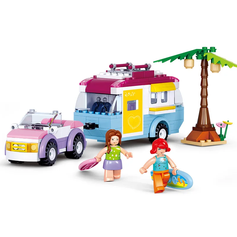 SLUBAN 272Pcs Friends Girl Camping Car Model Kids Gift Set Bricks Building Blocks Convertible Car Toys Christmas Gift
SLUBAN 272Pcs Friends Girl Camping Car Model Kids Gift Set Bricks Building Blocks Convertible Car Toys Christmas Gift