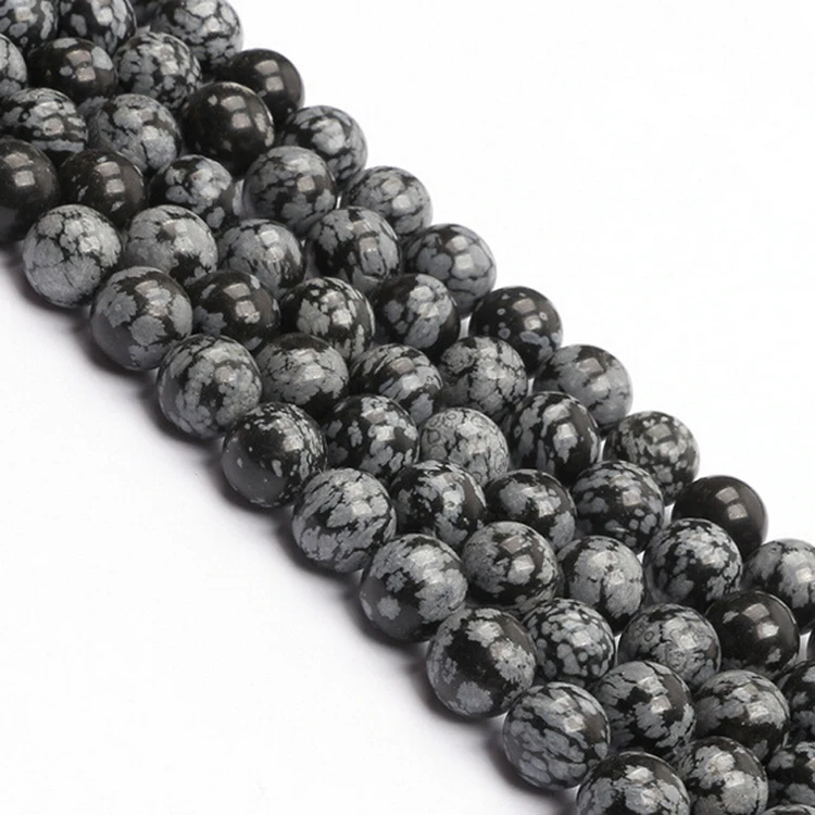5a Quality Snowflake Obsidian Beads Round Selectable Size 4 6 8 10mm Natural Strand Stone Beads For Jewelry Making Diy Bracelet
5a Quality Snowflake Obsidian Beads Round Selectable Size 4 6 8 10mm Natural Strand Stone Beads For Jewelry Making Diy Bracelet