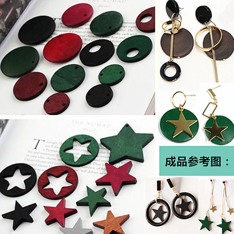 Hotteset Colorful Wood Beads Kawaii Geometry Round Hollow Out Stars Pentagon Geometric Simplify Wooden Beads Earring Necklace
Hotteset Colorful Wood Beads Kawaii Geometry Round Hollow Out Stars Pentagon Geometric Simplify Wooden Beads Earring Necklace