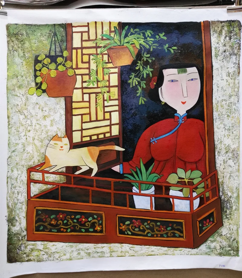 Chinese Contemporary Art Painting Hu YongKai Rural Women Paintings Picture Modern Home Decor Hand painted Canvas Oil Painting
Chinese Contemporary Art Painting Hu YongKai Rural Women Paintings Picture Modern Home Decor Hand painted Canvas Oil Painting