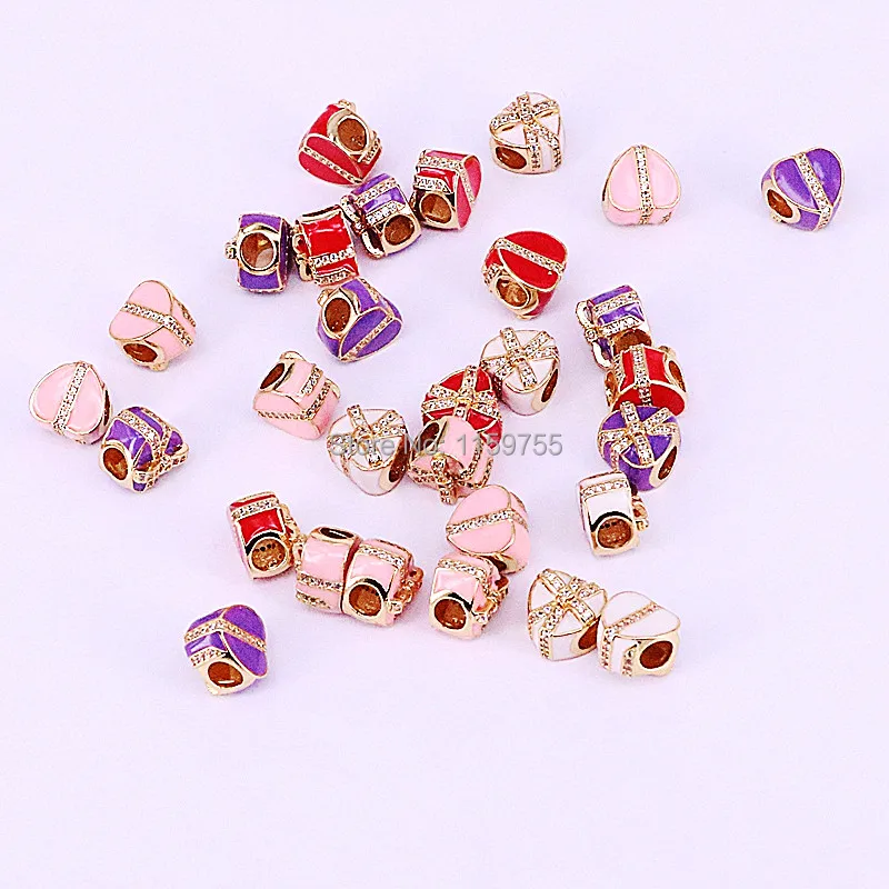 20Pcs Micro Pave Zircon Mix Color Enamel Heart Bead Charm Fit European Charm Bracelets Jewelry Making Accessories
20Pcs Micro Pave Zircon Mix Color Enamel Heart Bead Charm Fit European Charm Bracelets Jewelry Making Accessories