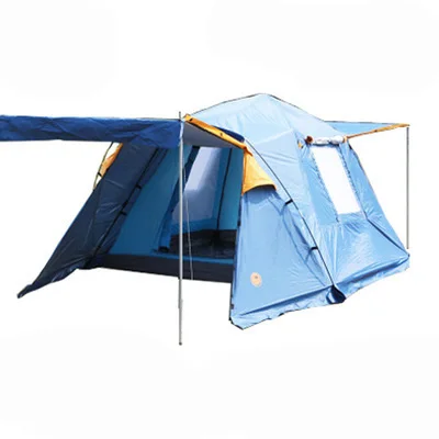 2Doors 2windows Automatic double deck outdoor 3-4 people camping tent with snow skirt include one pair of front support poles
2Doors 2windows Automatic double deck outdoor 3-4 people camping tent with snow skirt include one pair of front support poles