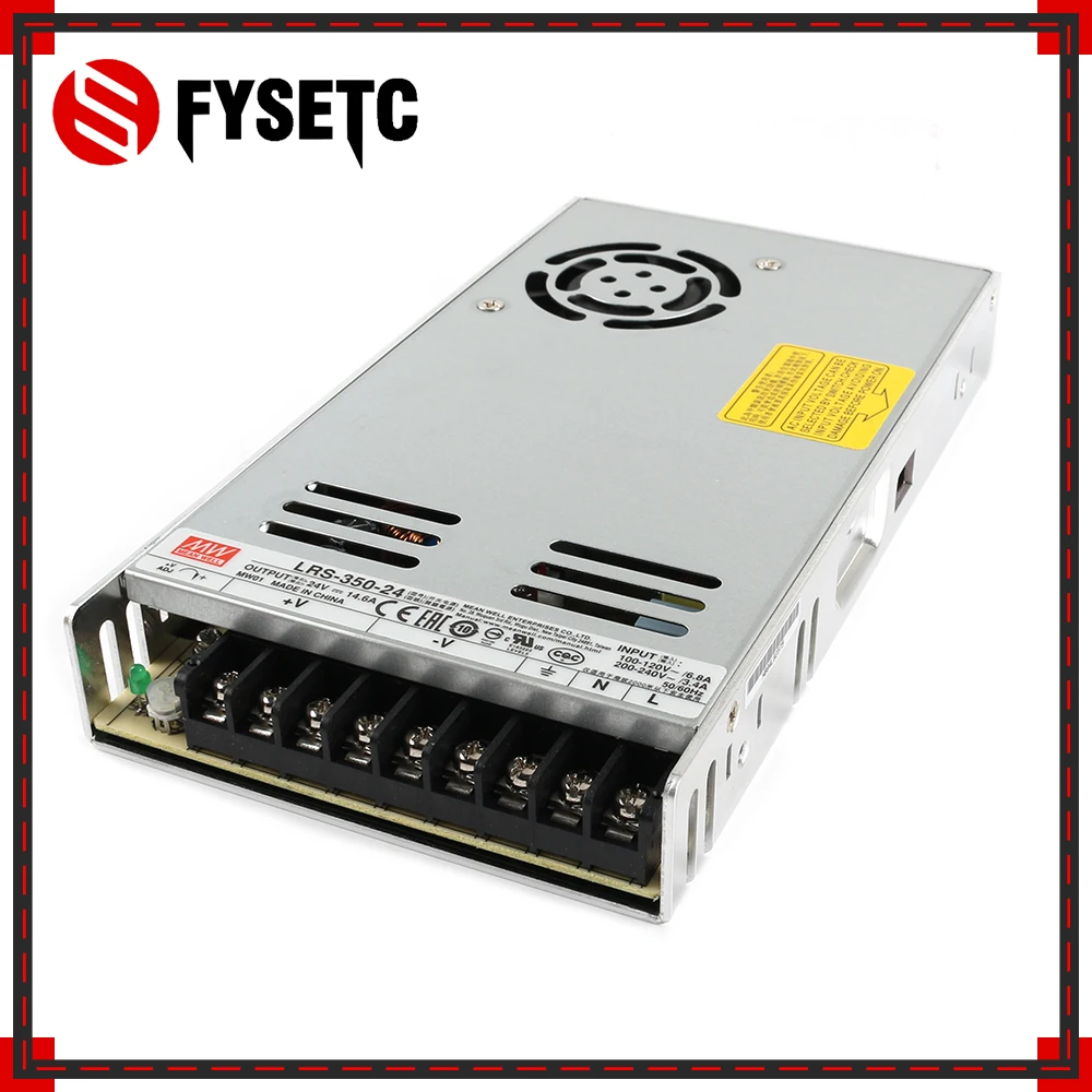 Top Quality Power Supply Mean Well LRS-350 Series Guaranteed Genuine 350W 24V PSU For ENDER-3 CR10 DIY Prusa 3D Printer Parts
Top Quality Power Supply Mean Well LRS-350 Series Guaranteed Genuine 350W 24V PSU For ENDER-3 CR10 DIY Prusa 3D Printer Parts