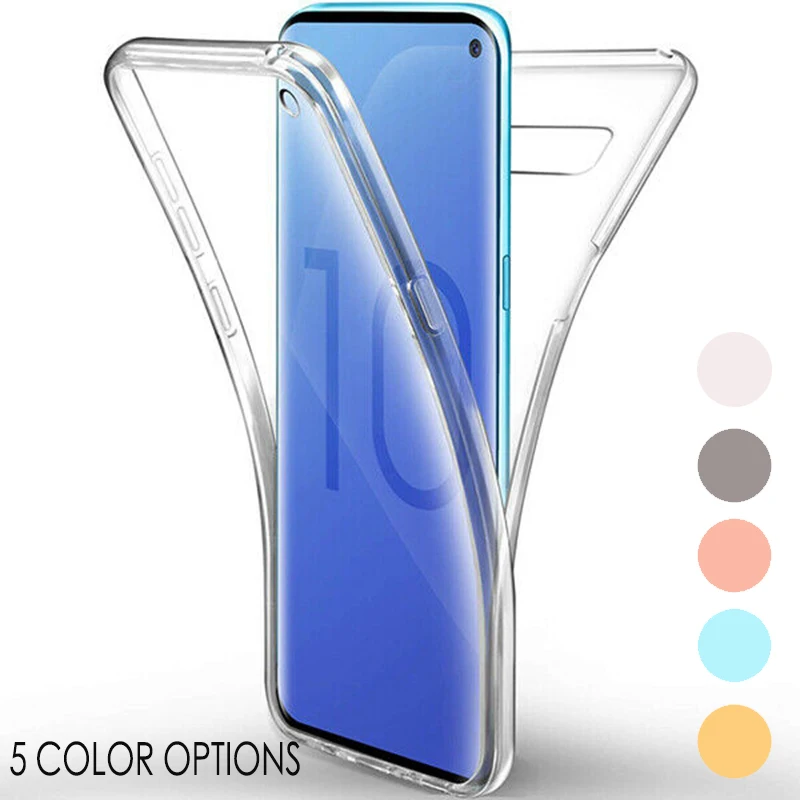 Чехол для Samsung S10 S9 S8 + Plus S7 S20 Edge Note 10 9 8 5 A70 A9 тонкий 360 полноразмерный чехол из