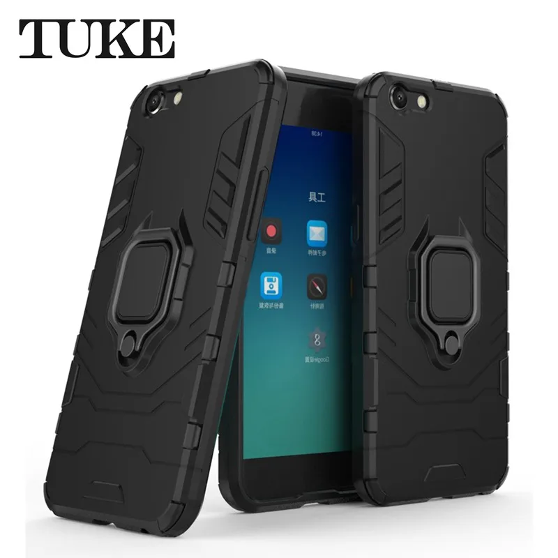 Жесткий ПК для OPPO R9 R17 R11S Plus R15 R11 R9S мягкая резиновая задняя крышка с подставкой