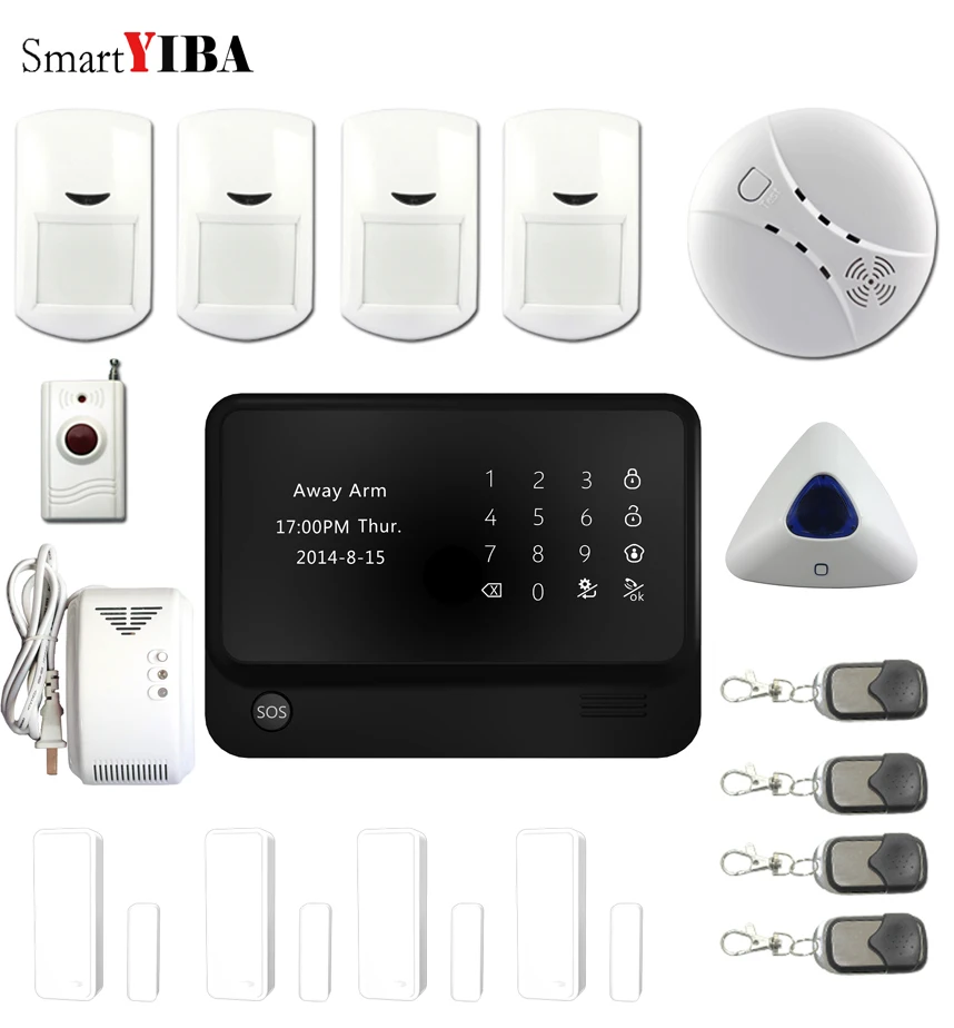 SmartYIBA G90B Plus WIFI GSM система 2G с сенсорной клавиатурой IOS Android APP контроль домашняя