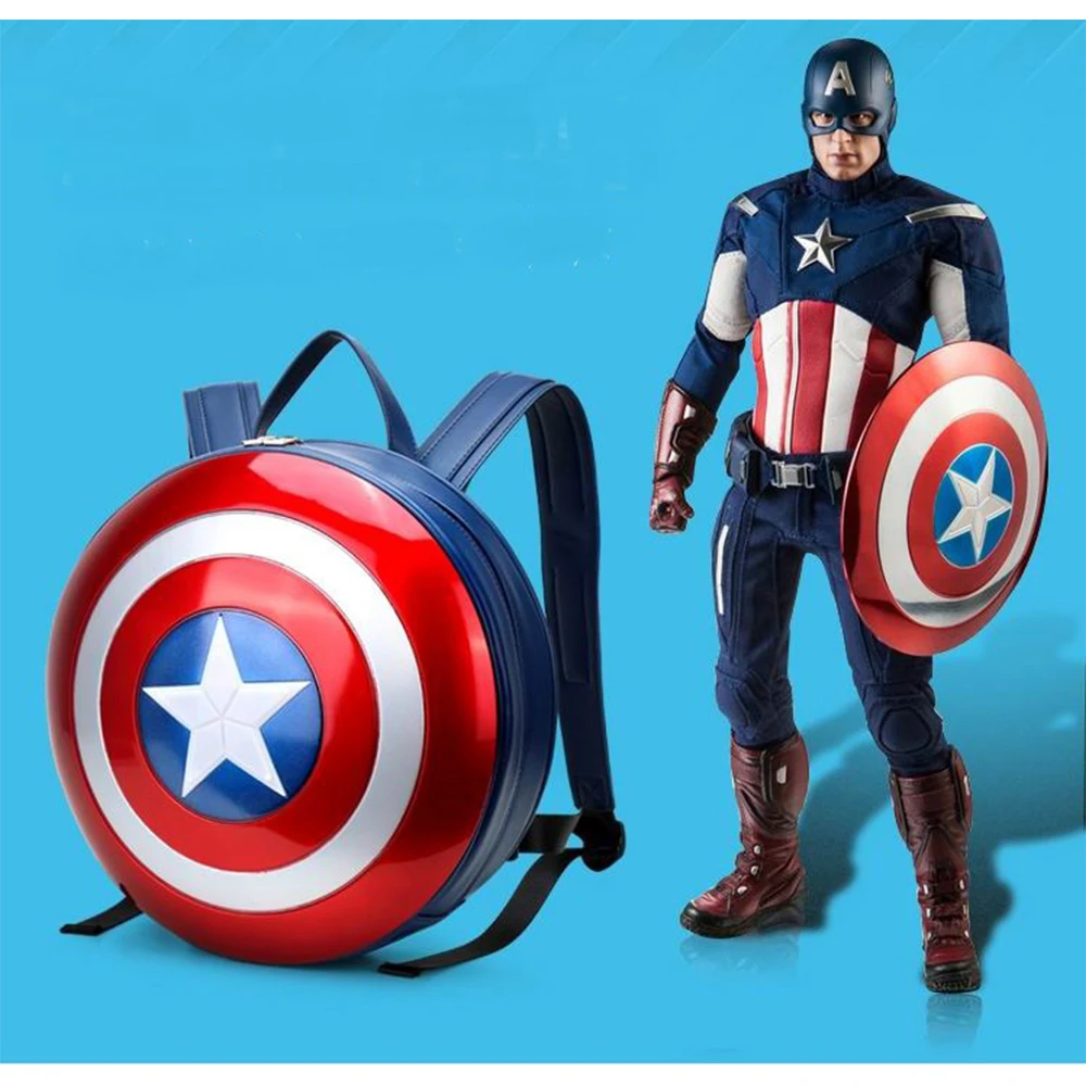 Лидер продаж твердую поверхность мужской рюкзак Капитан Америка модный ноутбук