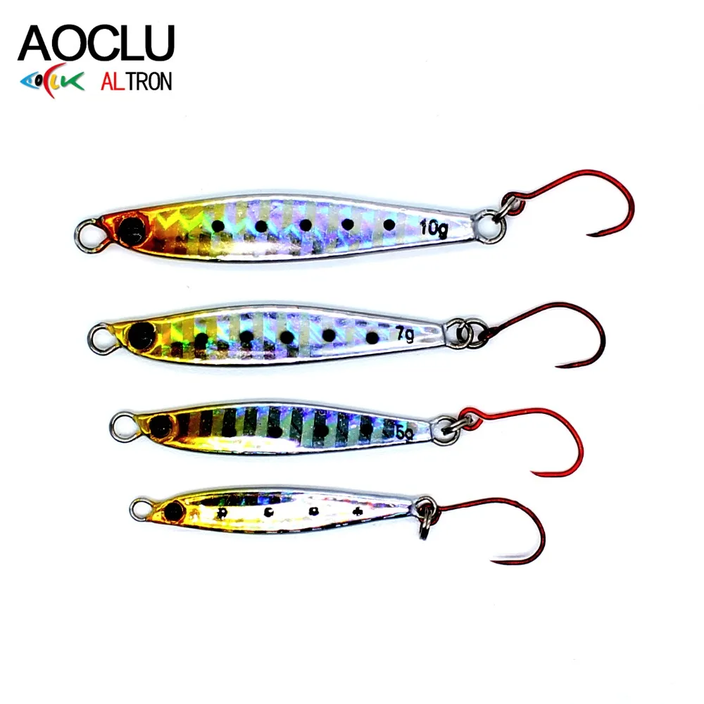 AOCLU Wobbler Super Quality 5 Colors Metal Jig Hard Bait Sinking Stick Fishing Lures Bass Fresh Salt Water Origin Pencil Jigging
AOCLU Wobbler Super Quality 5 Colors Metal Jig Hard Bait Sinking Stick Fishing Lures Bass Fresh Salt Water Origin Pencil Jigging